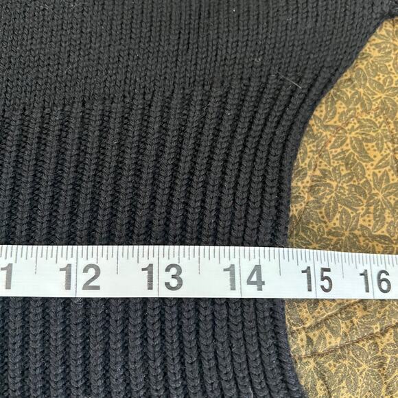 Rick Owens FW12 black merino wool sweater dolman sleeve ribbed cinch waist Italy - Picture 12 of 13